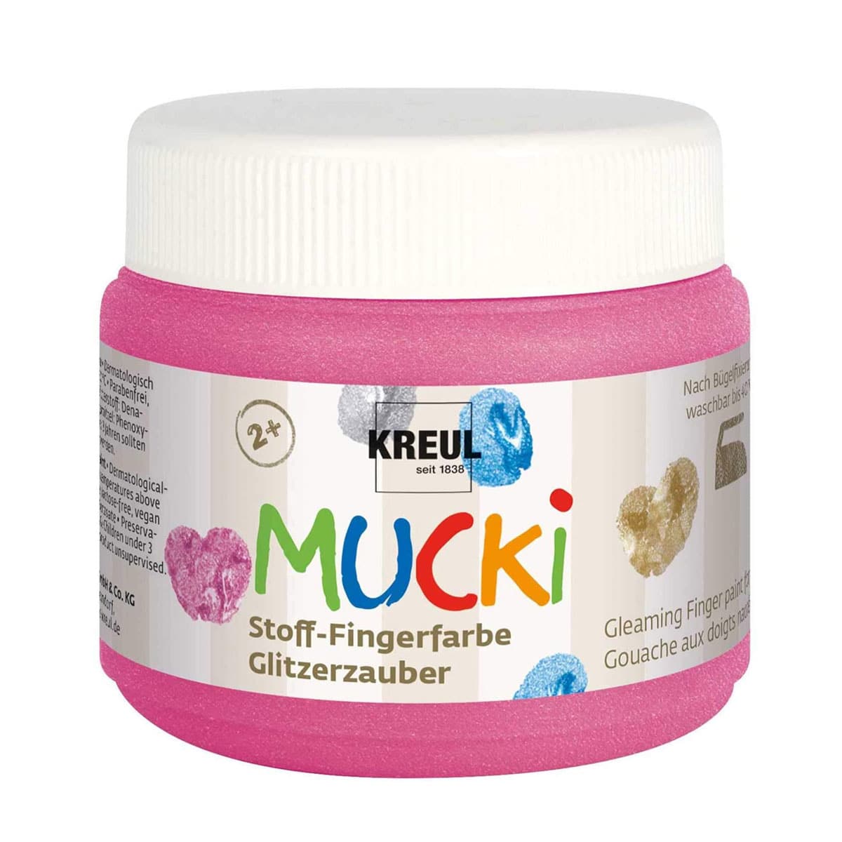 MUCKI Peinture textile pour les doigts - 150 ml chacun 