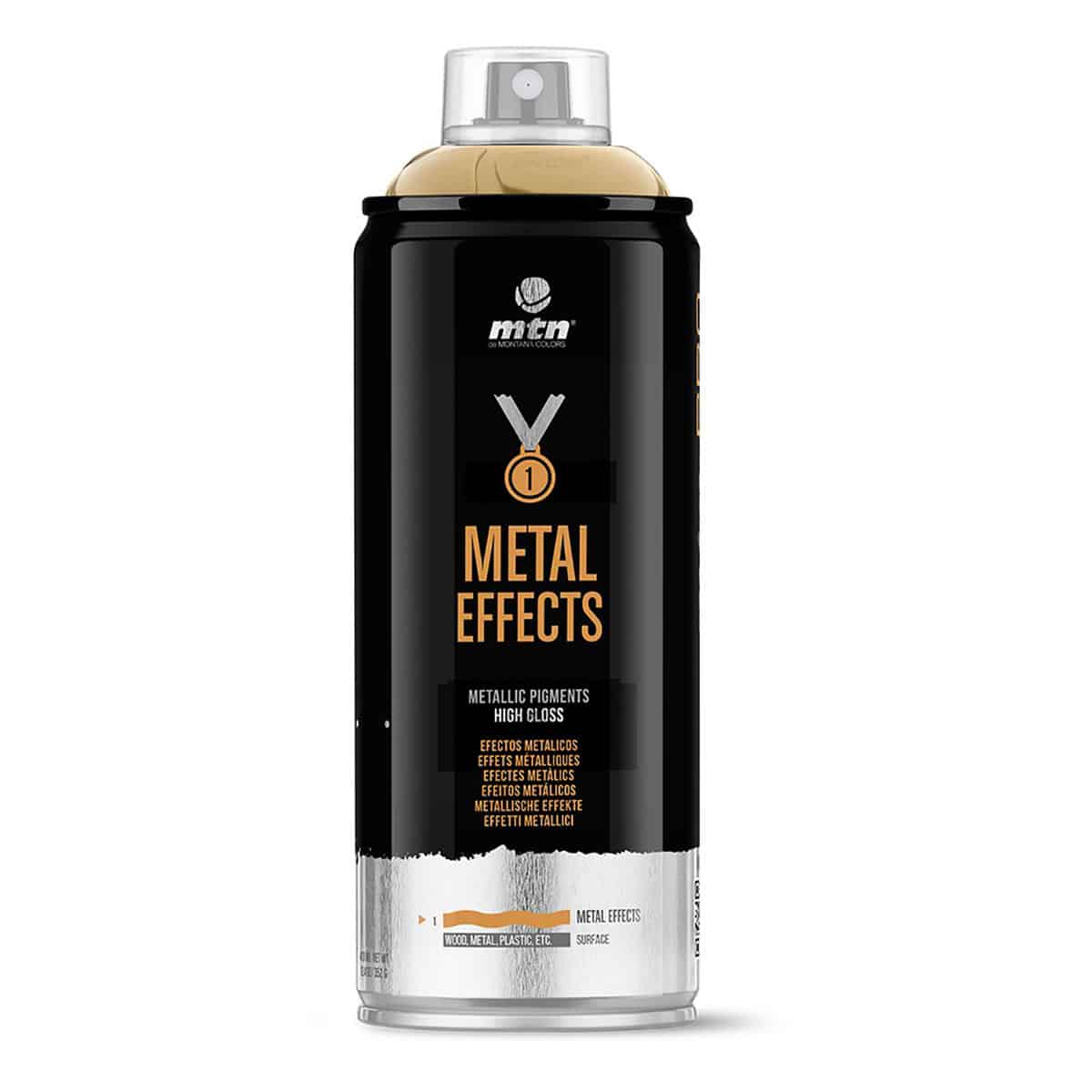 MTN PRO Peinture en aérosol à effets métalliques