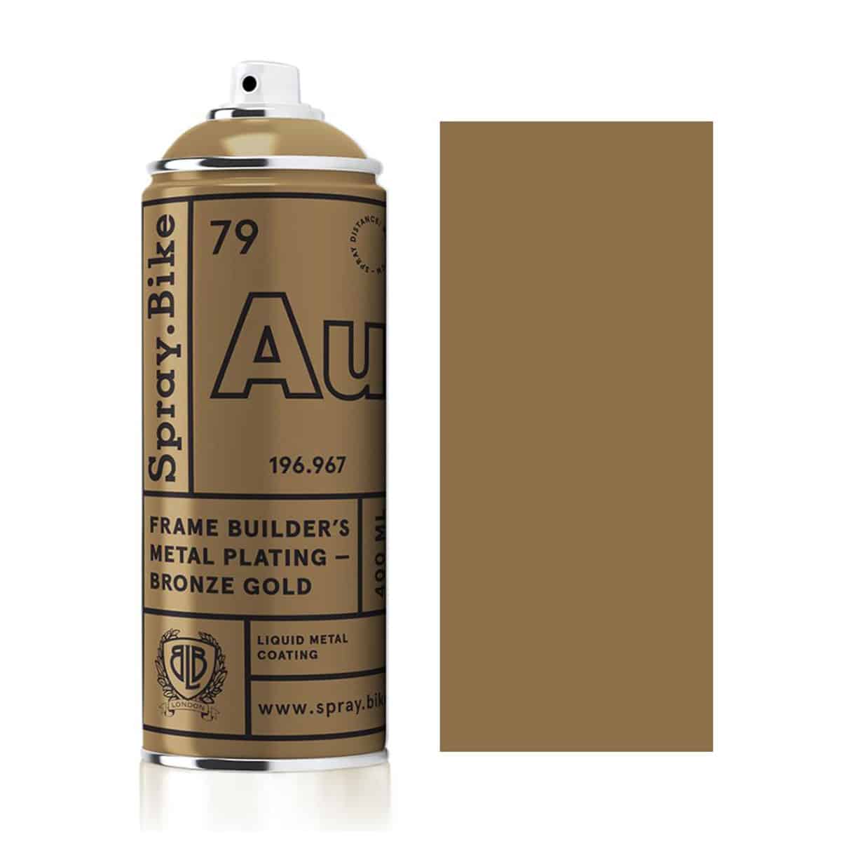 Spray.Bike Frame Builder's Metal Plating - Bronze doré - 400 ml