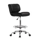 Studio Designs Black Crest chaise à dessin - Chrome / noir