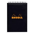 Rhodia Bloc-notes classique A7 - Imprimé à carreaux et couverture noire