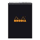 Rhodia Bloc-notes classique A5 - Lignes imprimées et couverture noire