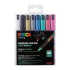 Posca PC1-MR Ensemble de marqueurs métalliques – 8 pièces