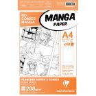 Clairefontaine A4 Papier manga - 40 feuilles - division 1 pli