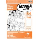 Clairefontaine B4 Papier manga - 40 feuilles - mise en page 6 plis