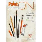 Clairefontaine Paint-ON Bloc A4 - Blanc