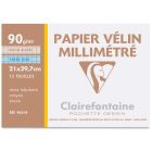 Clairefontaine A4 Papier Vélin Carré - 12 pièces