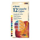 Kreul EL GRECO Set de peinture à la gouache - 12 tubes de 12 ml