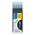 Pilot FriXion Ball - Lot de 6 recharges noires - pointe moyenne