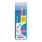 Pilot FriXion Ball - Ensemble de 6 recharges assorties - Pointe moyenne