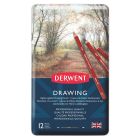 Derwent Drawing 12 Crayons étain