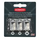 Derwent lames de rechange pour affûteuse à batterie - 3 pièces