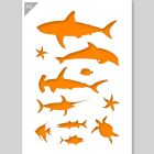 QBIX Pochoir de pêche - format A3