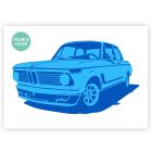 QBIX Pochoir A3 BMW E10 02 - 2 couches