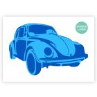 QBIX Pochoir Volkswagen Beetle A3 - 2 couches