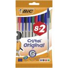 BIC Cristal stylos à bille 8 + 2 pcs