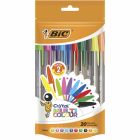 BIC Cristal biros set de 20 couleurs