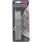 Derwent crayons graphite lot de 4 - solubles dans l'eau