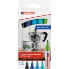 Edding 3000 marqueur permanent set de 5 couleurs froides