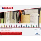 Edding 55 Fineliner - 16 pièces dans une boîte en métal