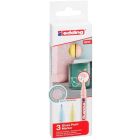 Edding 751 jeu de marqueurs de peinture de 3 couleurs pastel