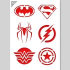 QBIX Pochoir Superheroes - Format A3