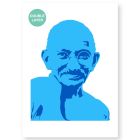 QBIX Pochoir Mahatma Gandhi A3 - 2 couches