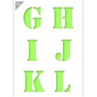 QBIX Pochoir lettre G H I J K L - Format A3