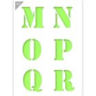 QBIX Pochoir lettre M N O P Q R - Format A3