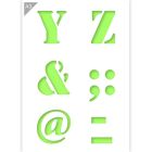 QBIX Pochoir lettre Y Z & @ - Format A3