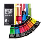 Liquitex Basics Jeu de peinture acrylique de 6 couleurs fluorescentes - 22ml