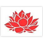 Modèle de fleur de lotus en 3 tailles