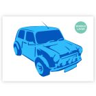 QBIX Pochoir Mini Cooper A3 - 2 couches