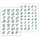 QBIX Modèle de lettre Lettres décoratives en 2 tailles