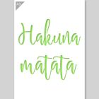 QBIX Pochoir Hakuna Matata - A3