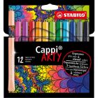 STABILO Cappi stylos feutres set de 12 couleurs