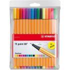 STABILO fineliner point 88 lot de 15