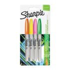 Marqueur fin classique permanent Sharpie - 4x néon