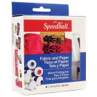 Speedball Encre d'impression pour textile et papier, jeu de 6 couleurs