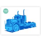 QBIX Pochoir de camion A3 - 2 couches