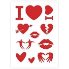 Modèle de Valentine en 3 tailles