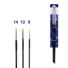 Van Gogh pinceaux pour peinture à l'huile et acrylique set de 3 - Série 295