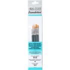 Winsor & Newton Foundation Jeu de 6 pinceaux pour aquarelle