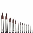 Winsor & Newton Galeria Pinceau pour peinture acrylique - rond avec manche court
