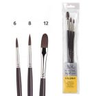 Winsor & Newton Galeria Pinceaux pour peinture acrylique, lot de 3