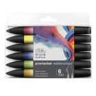 Winsor & Newton Promarker Watercolour Jeu de base de 6 marqueurs de couleur à l'eau