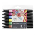 Winsor & Newton Promarker Watercolour Floral jeu de 6 marqueurs de couleur à l'eau