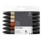 Winsor & Newton Promarker jeu de 6 couleurs terre