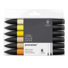 Winsor & Newton Promarker Jeu de 6 abat-jour jaunes