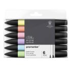 Winsor & Newton Promarker jeu de 6 teintes pastel
